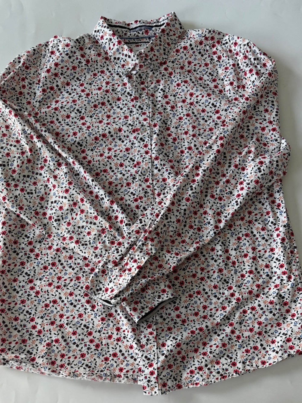 Denim & Flower Floral Button Down Shirt Size XL 100% Cotton NWOT